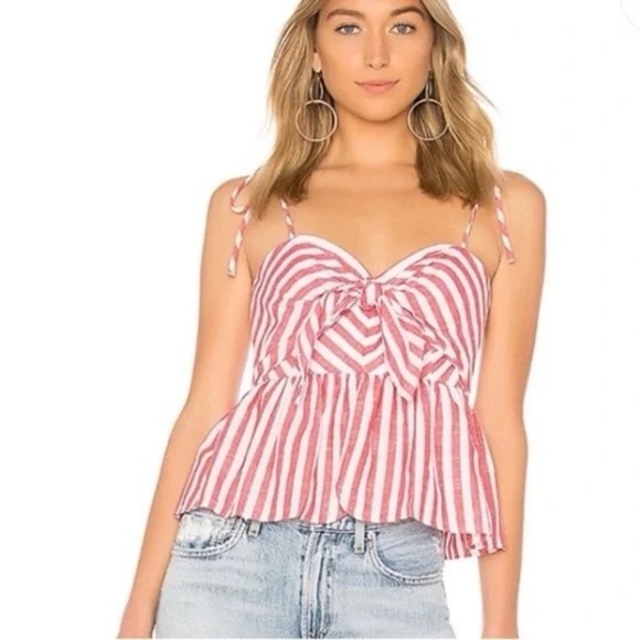 Bardot Summer Stripe Top in Red Stripe - Picture 1 of 4